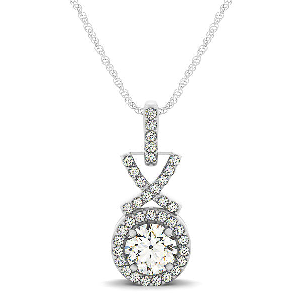 Halo Diamond Pendant