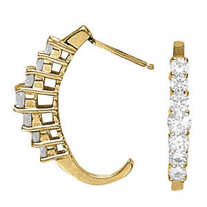 J-Hoops Diamond Earring