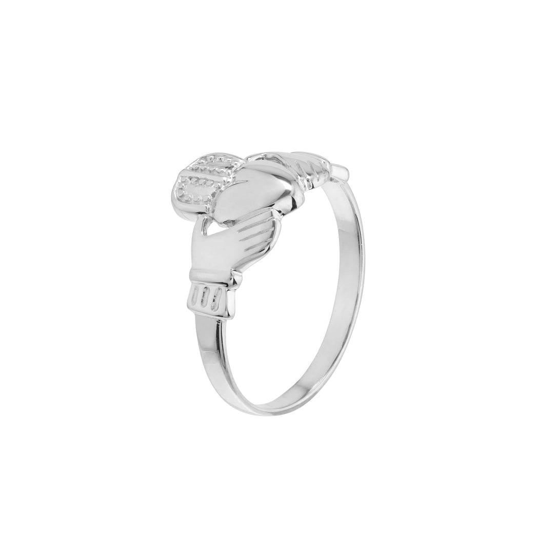 High-Polished Claddagh Ring for Men