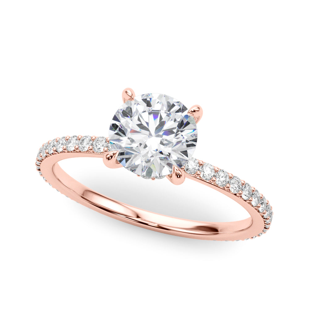 Halo Diamond Engagement Ring