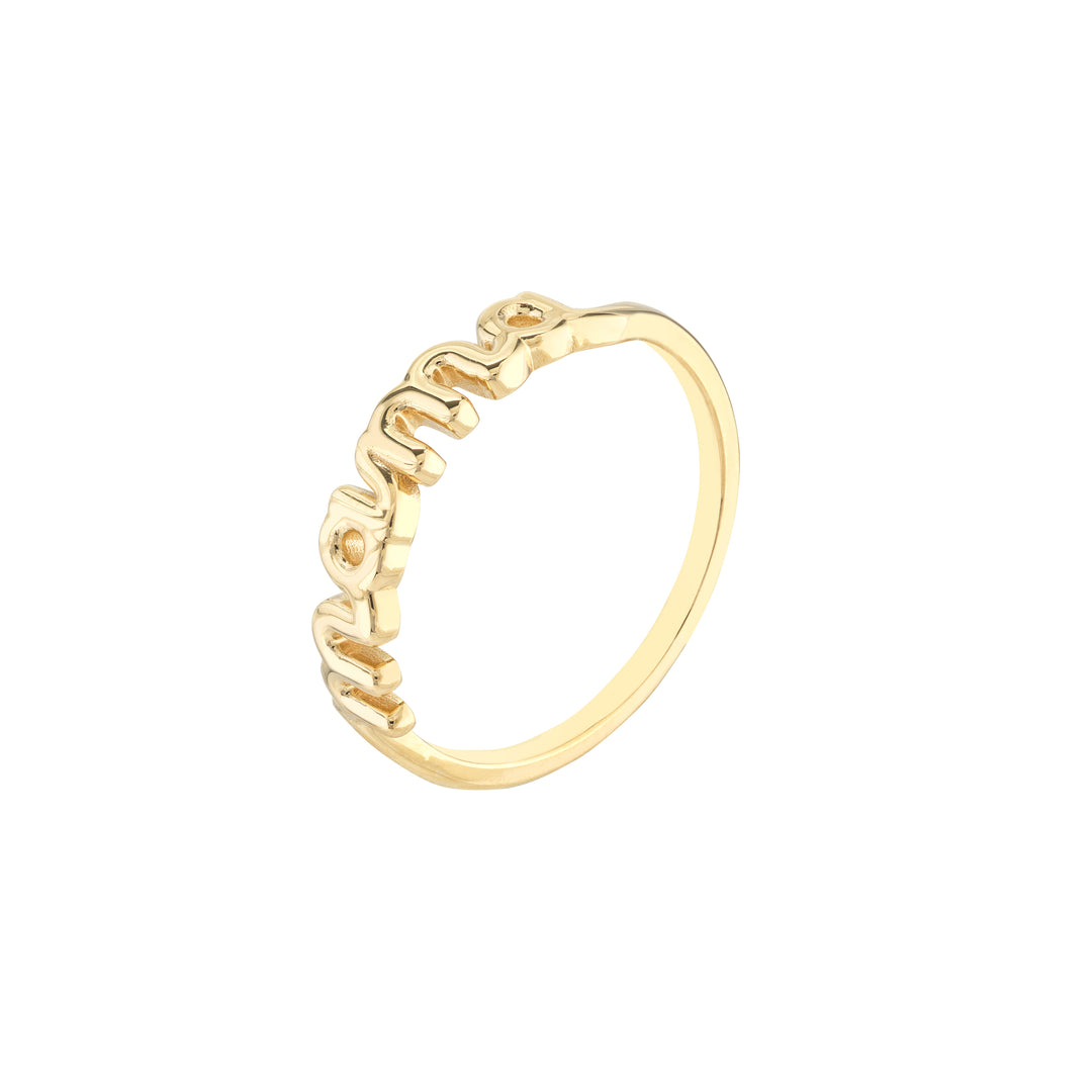 Cursive Mama Ring