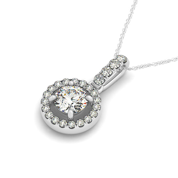 Halo Diamond Pendant