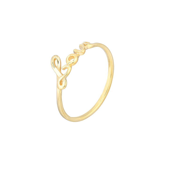 Cursive Love Ring