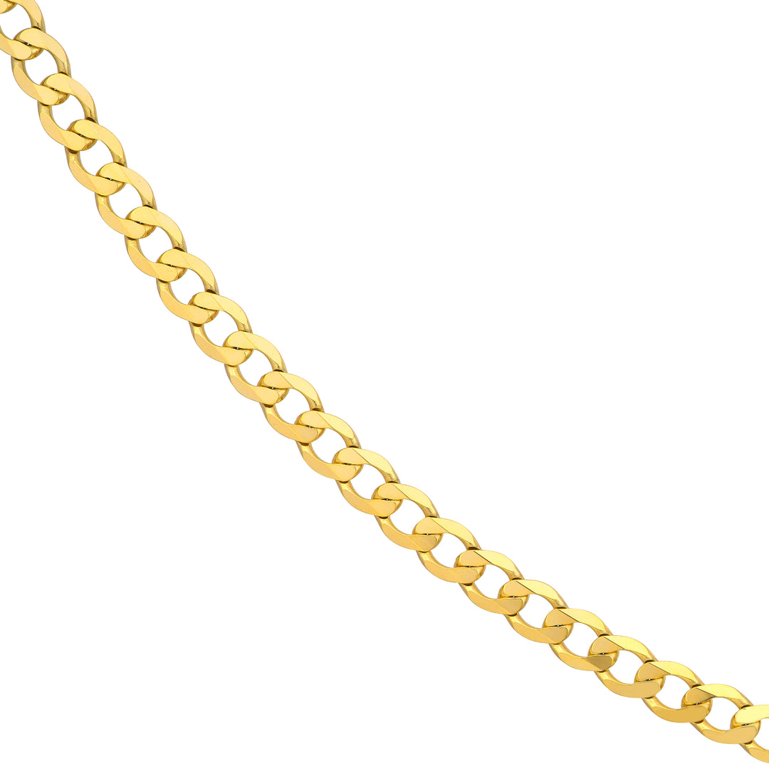 7.2mm Light Open Curb Chain with Lobster Lock