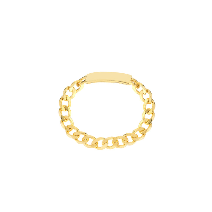 Mini ID Plate Curb Chain Ring