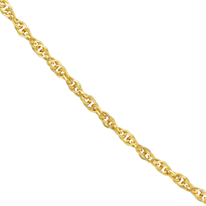 2.6mm Designer Rope Chain with Lobster Lock