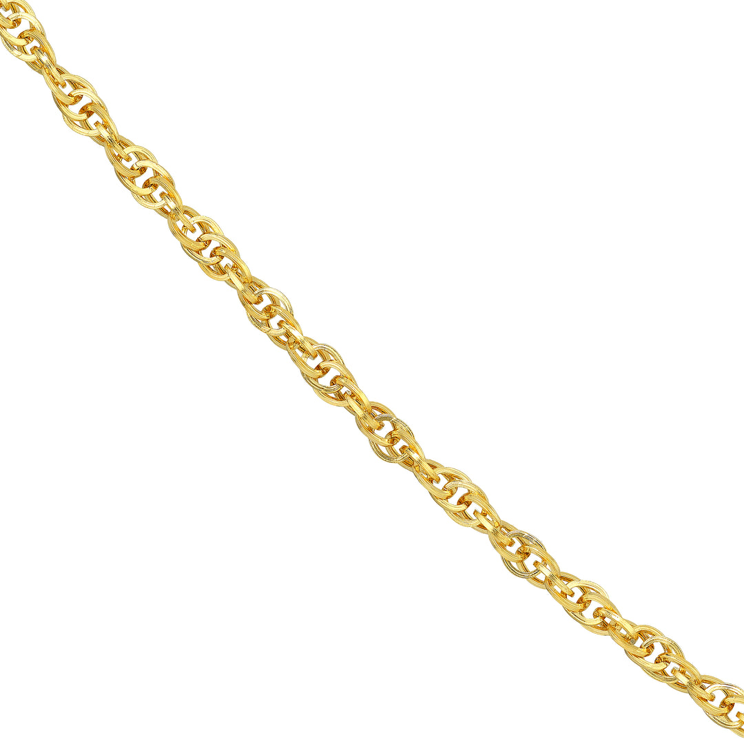 2.6mm Designer Rope Chain with Lobster Lock