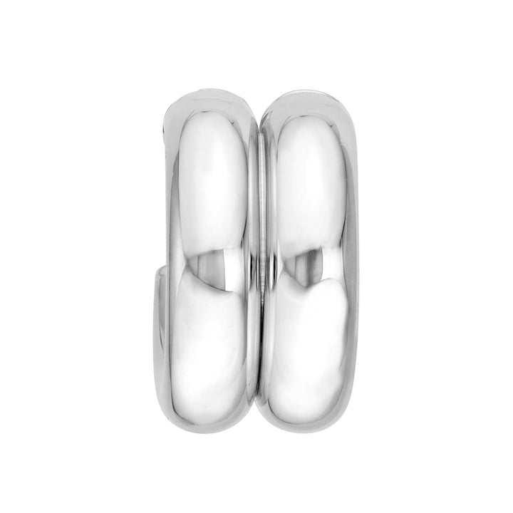 15mm Small Double Open Hoop Earrings