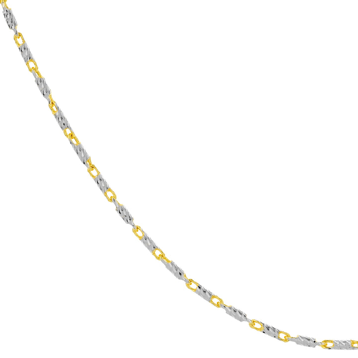 1.5mm Two-Tone Brilliant-Cut Chain