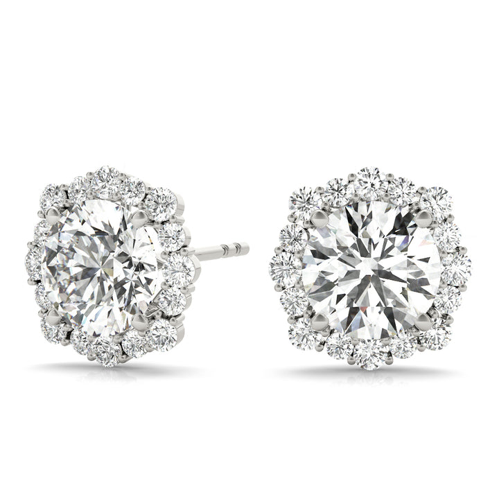 Halo Diamond Earring