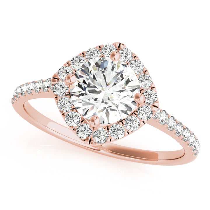 Halo Diamond Engagement Ring