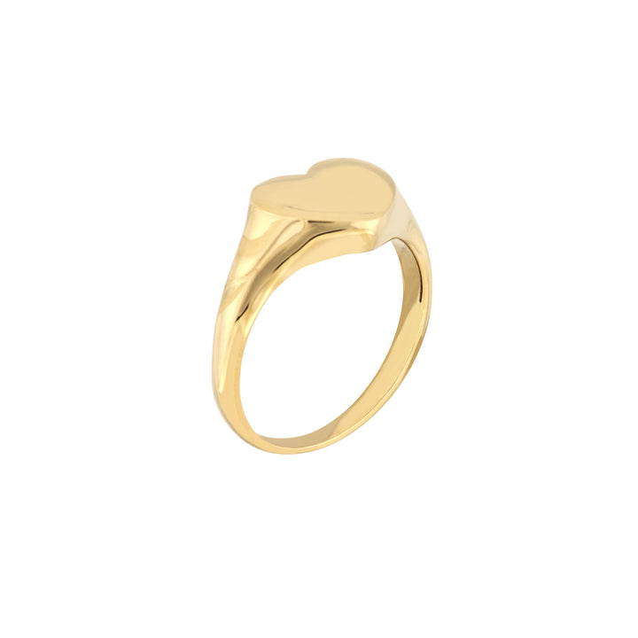 Signet Mini Heart Ring