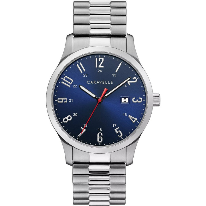 Caravelle Stainless Steel Classic CAR Mens Watch