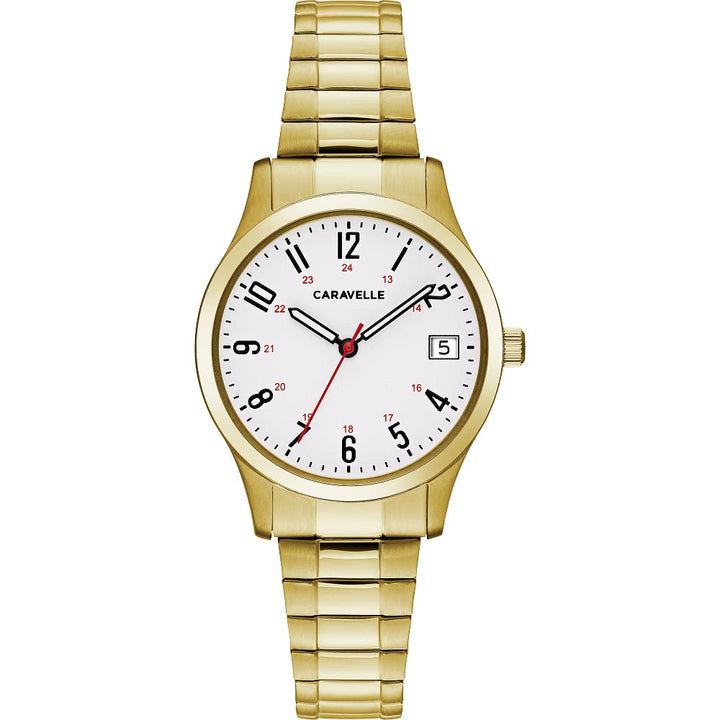 Caravelle Stainless Steel Classic CAR Ladies Watch