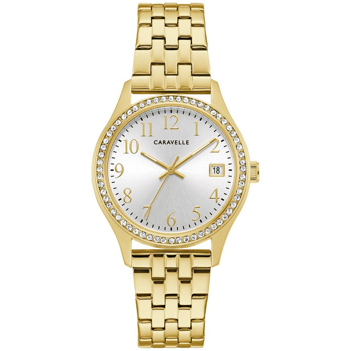 Caravelle Stainless Steel Classic CAR Ladies Watch