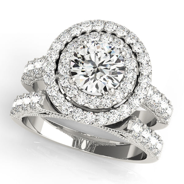 Halo Diamond Engagement Ring