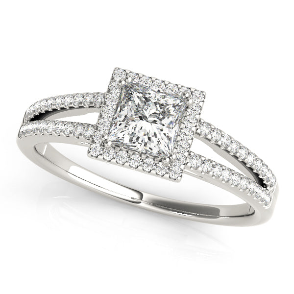 Halo Diamond Engagement Ring