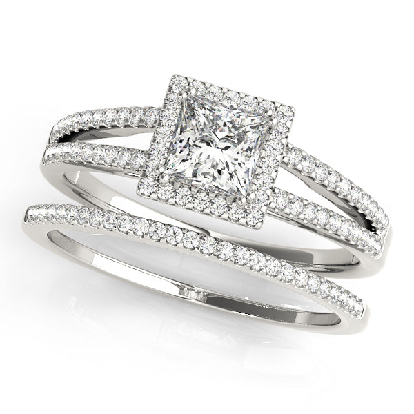 Halo Diamond Engagement Ring