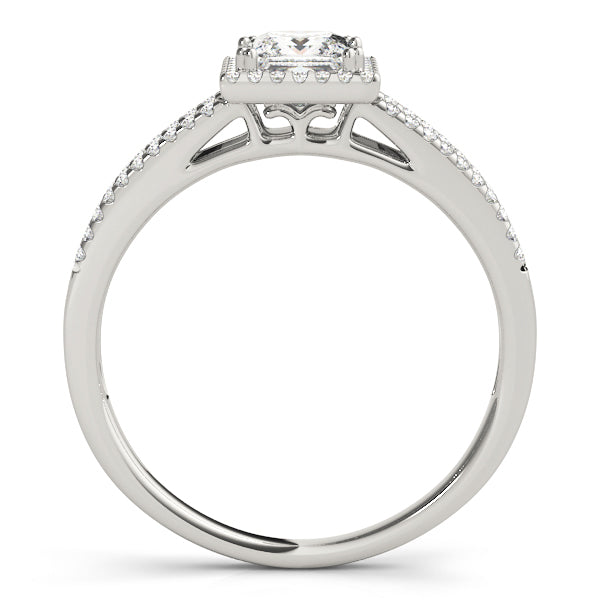 Halo Diamond Engagement Ring