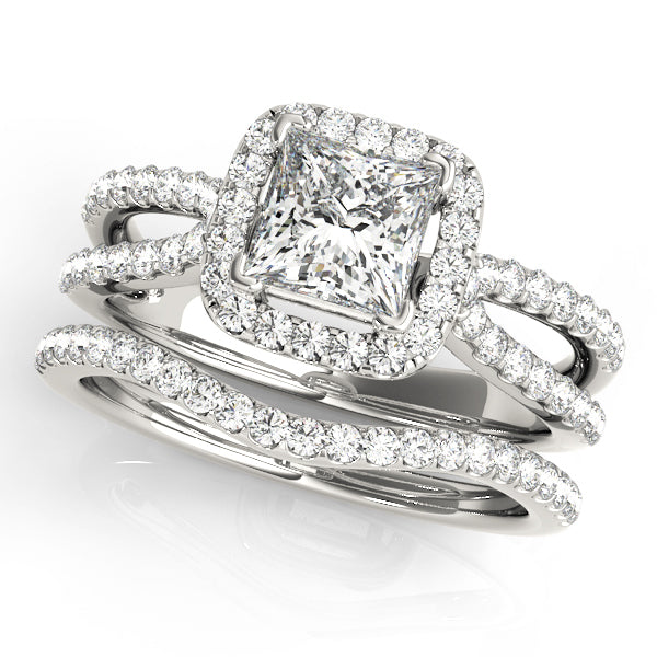 Halo Diamond Engagement Ring