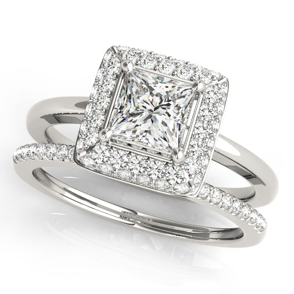 Halo Diamond Engagement Ring