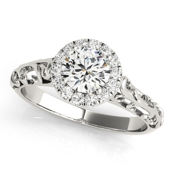 Halo Diamond Engagement Ring