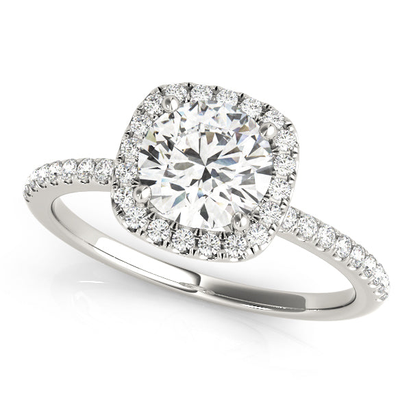 Halo Diamond Engagement Ring