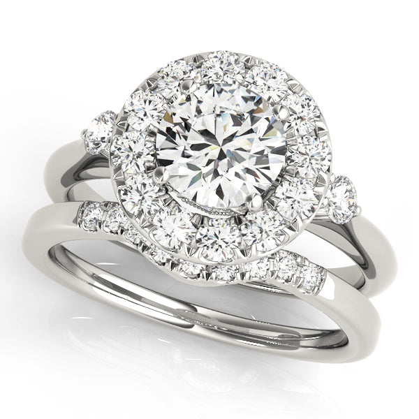 Halo Diamond Engagement Ring