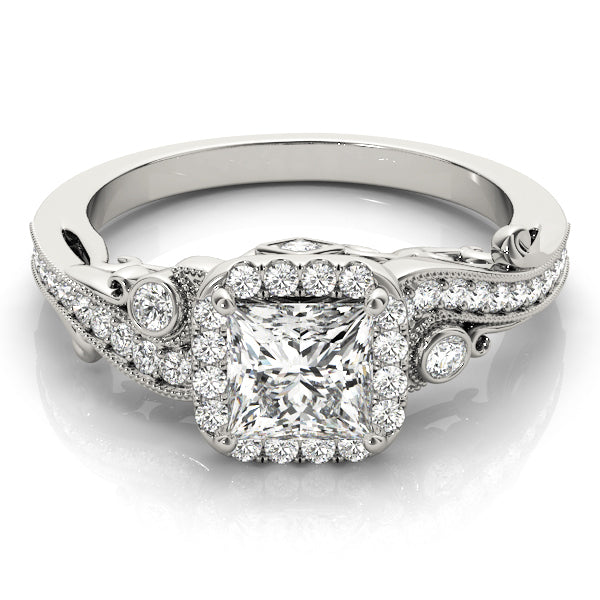 Halo Diamond Engagement Ring