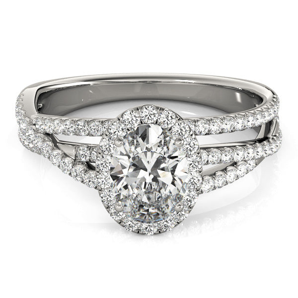 Halo Diamond Engagement Ring