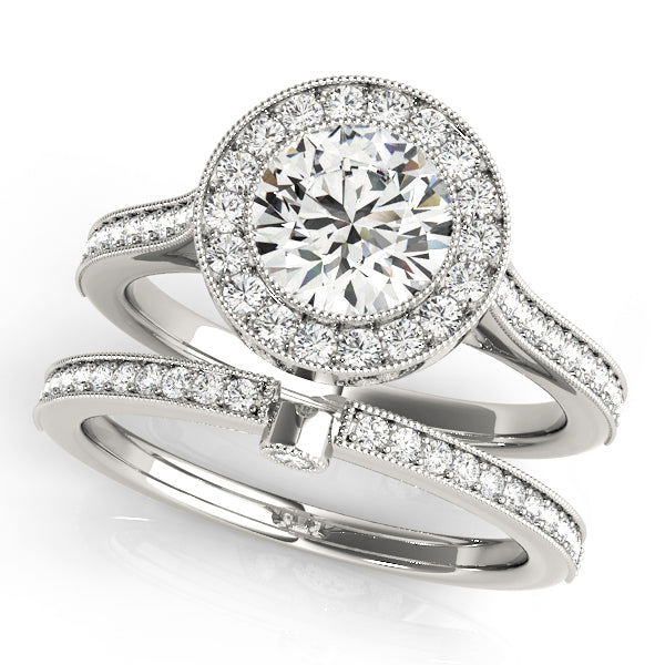 Halo Diamond Engagement Ring