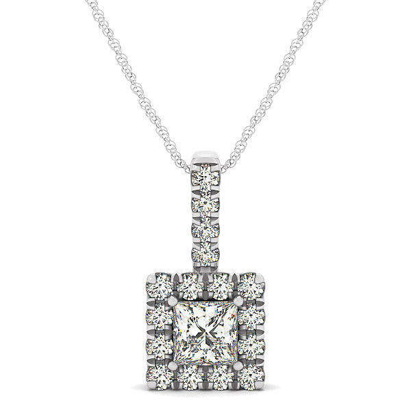 Halo Diamond Pendant