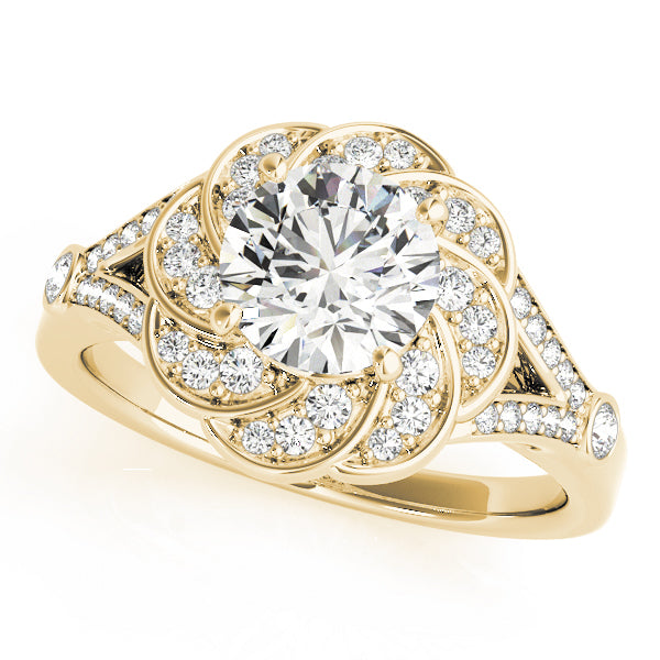 Halo Diamond Engagement Ring