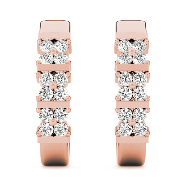 J-Hoops Diamond Earring