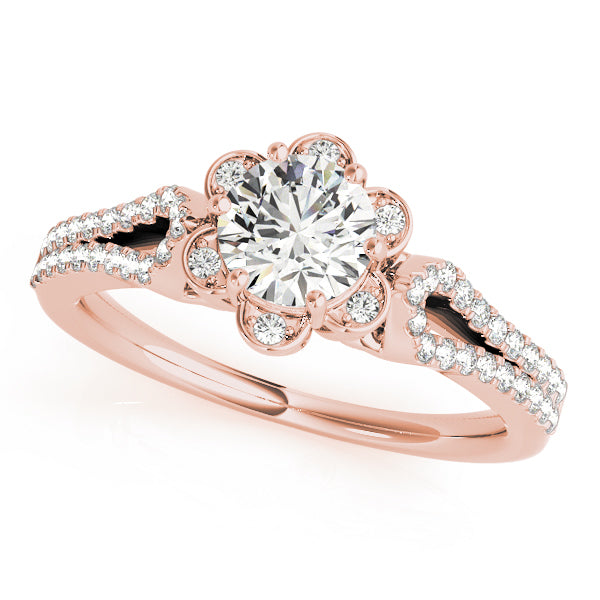 Halo Diamond Engagement Ring