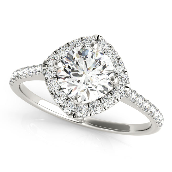 Halo Diamond Engagement Ring