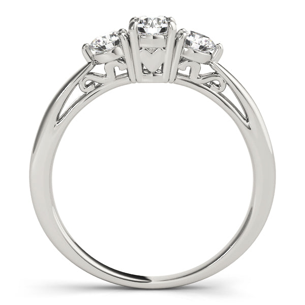 Three Stone Diamond Engagement Ring