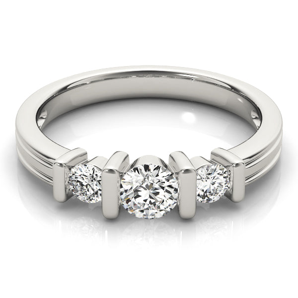 Three Stone Diamond Engagement Ring