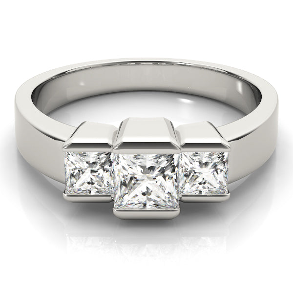 Three Stone Diamond Engagement Ring