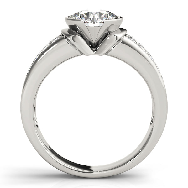 Pave Diamond Engagement Ring