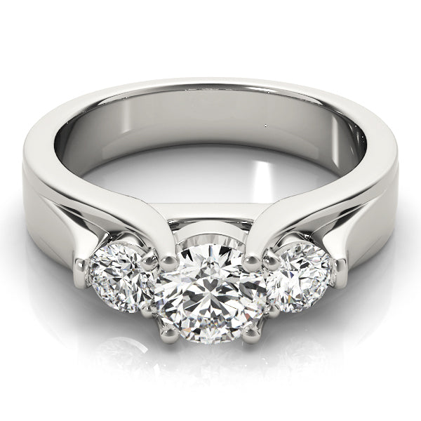 Three Stone Diamond Engagement Ring