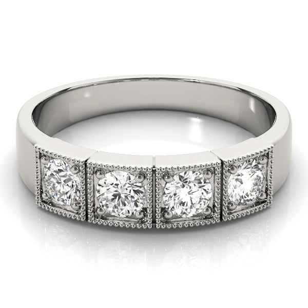 Three Stone Diamond Engagement Ring