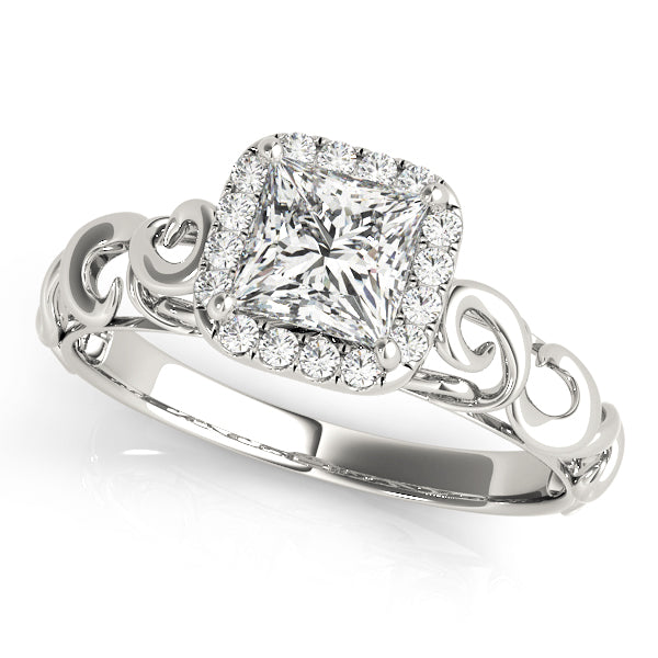 Halo Diamond Engagement Ring