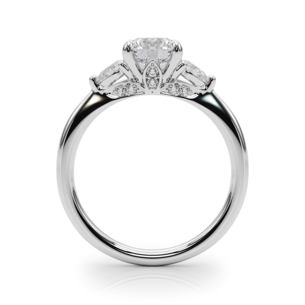 Three Stone Diamond Engagement Ring