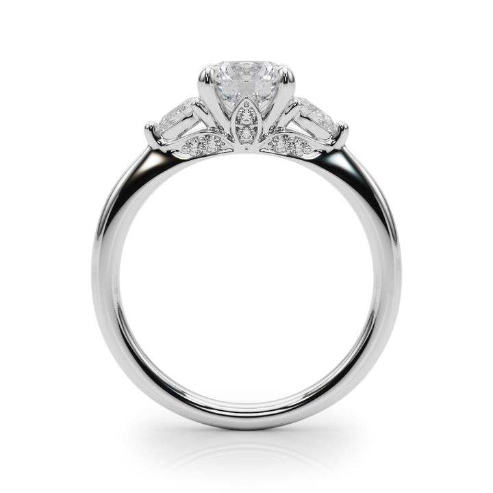 Three Stone Diamond Engagement Ring