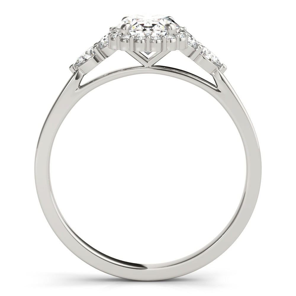 Halo Diamond Engagement Ring