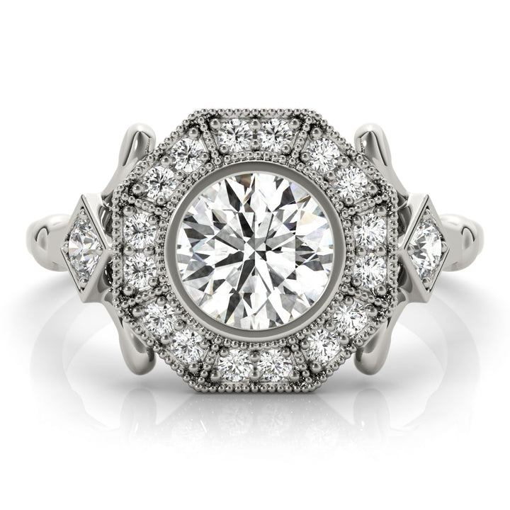 Halo Diamond Engagement Ring