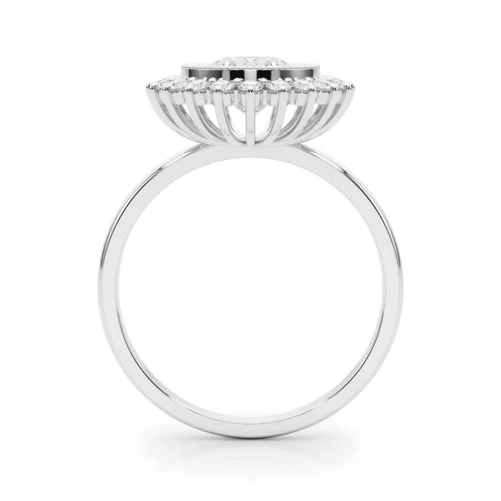 Halo Diamond Engagement Ring