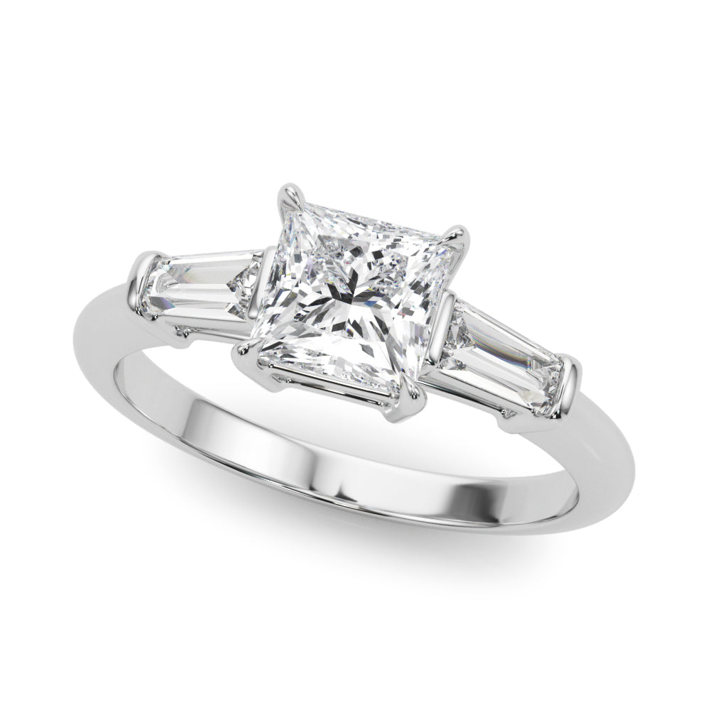 Three Stone Diamond Engagement Ring