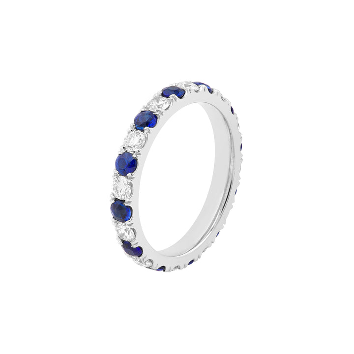 Sapphire & Diamond Eternity Band (1-1/2tcw)